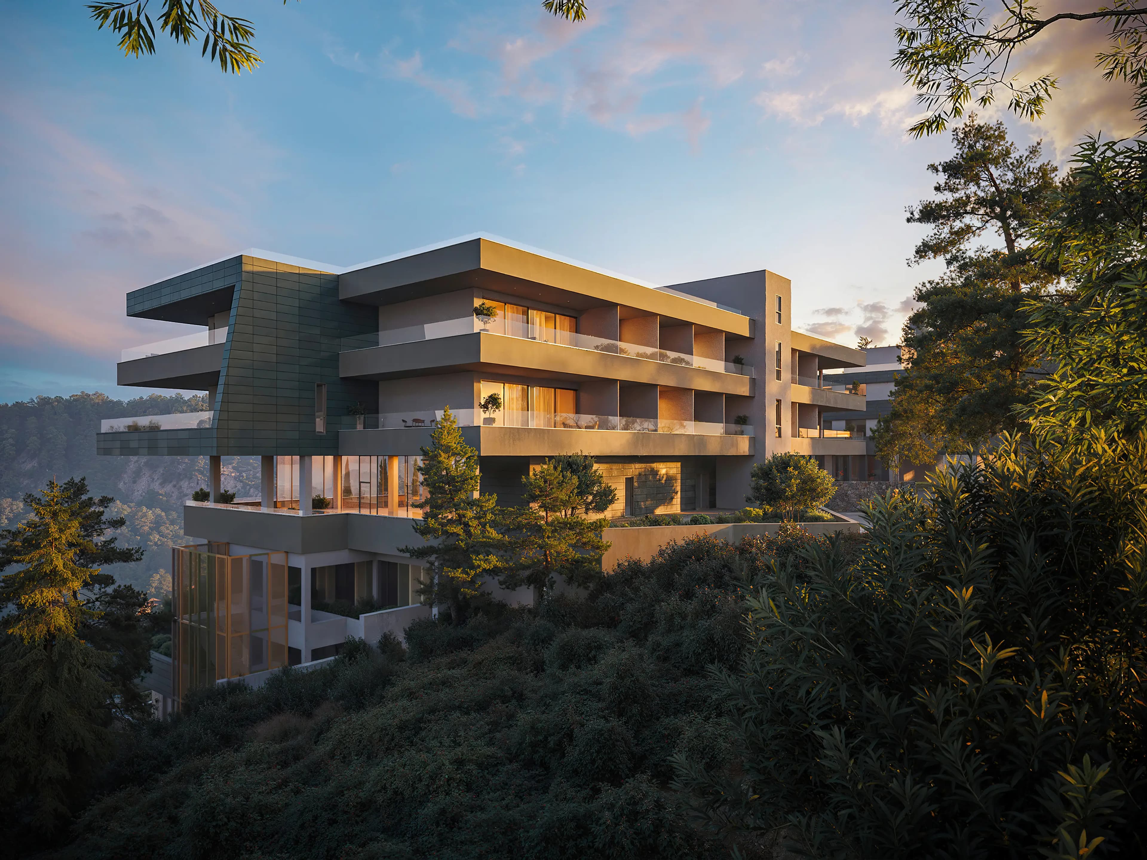 Modern house background